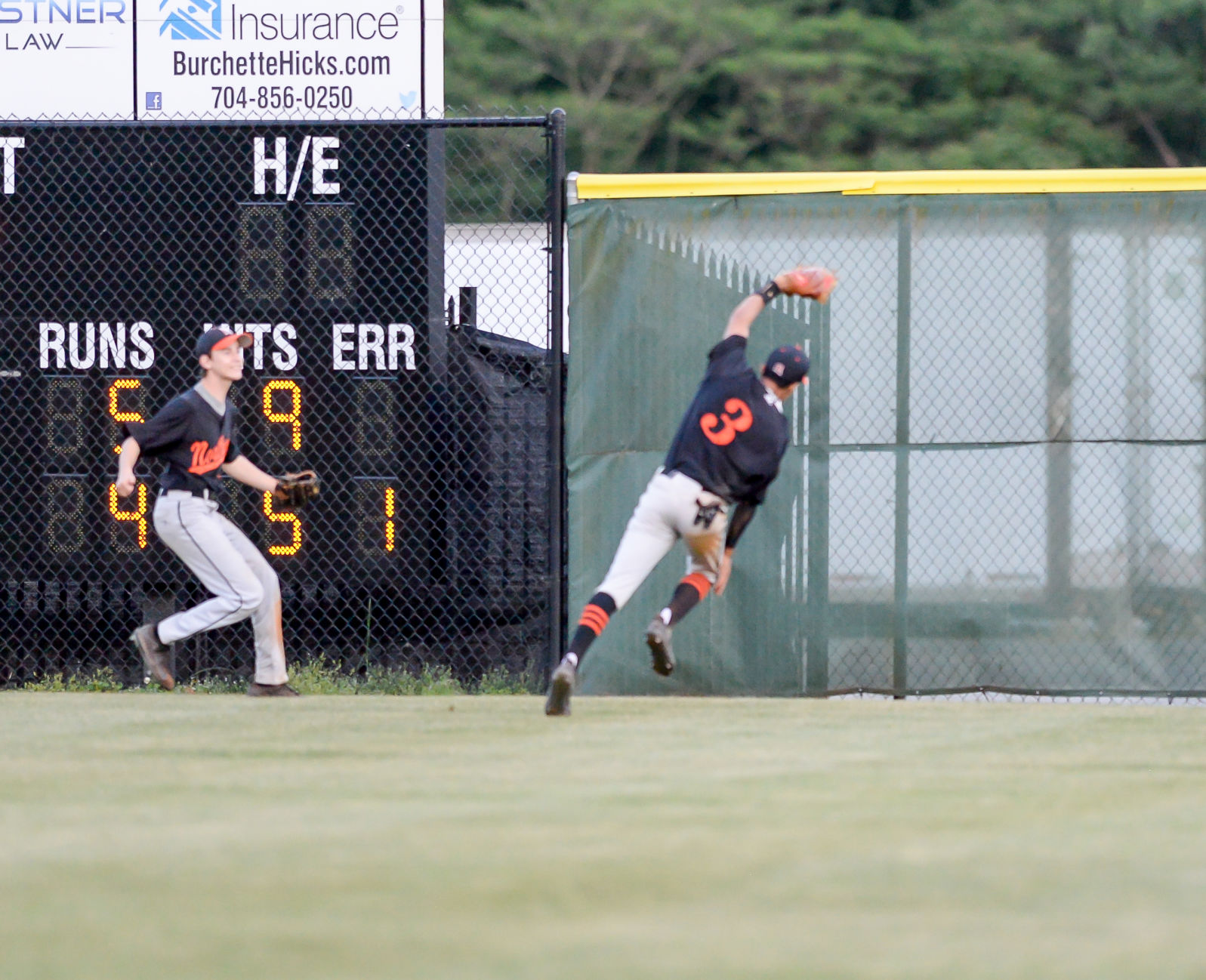 Friday night baseball action